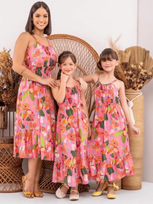 vestido tucanos rosa (infantil)